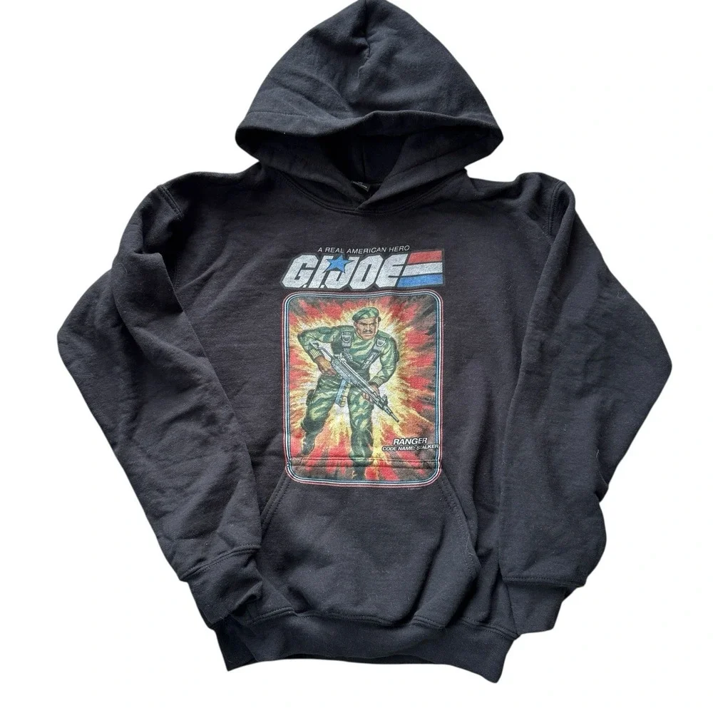 GI Joe Kids Hoodie Gildan Medium‎ Fits Size Age 8